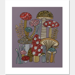 Mushroom Forest Posters and Art